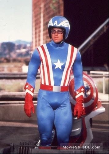 Captain America Publicity Still Of Reb Brown