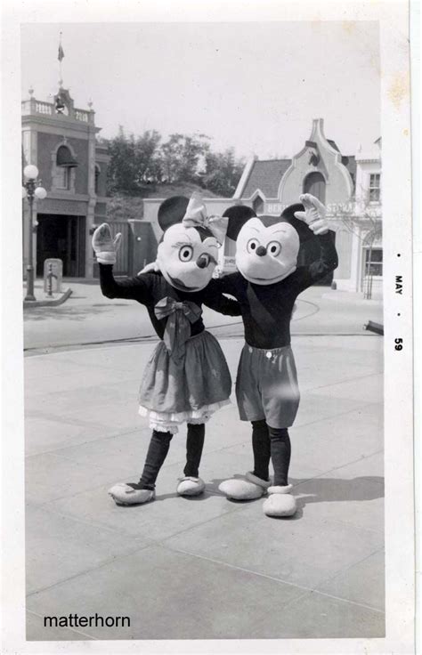 Early Minnie And Mickey At Disneyland Vintage Disneyland Old Disney