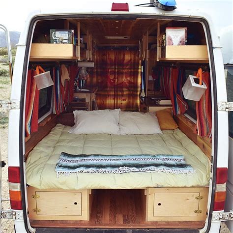 I love the idea of living in a van. Camper Van Conversion for Beginner | Camper van conversion diy, Van interior, Campervan interior