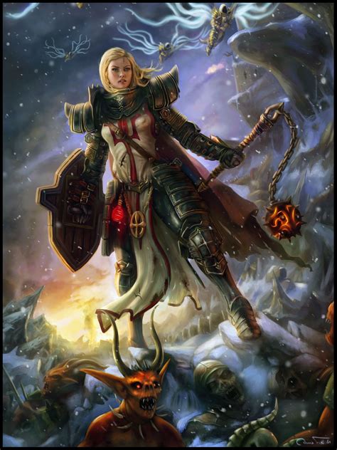 Diablo 3 On Deviantart Fantasy Female Warrior Fantasy
