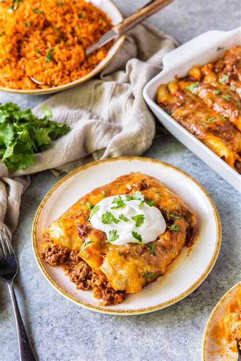 If you're looking for a low carb version of your favorite meal then here it is! Ground Beef Enchiladas Recipe - No. 2 Pencil