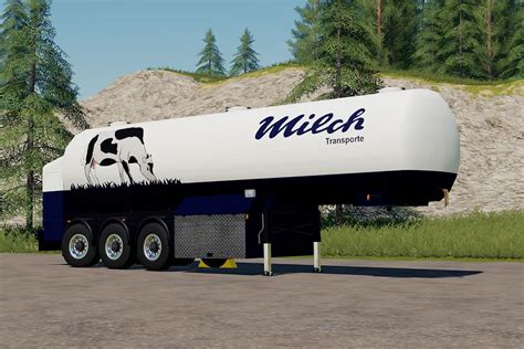 Download Fs19 Mods Milk Transport Semi Trailer Mod 100