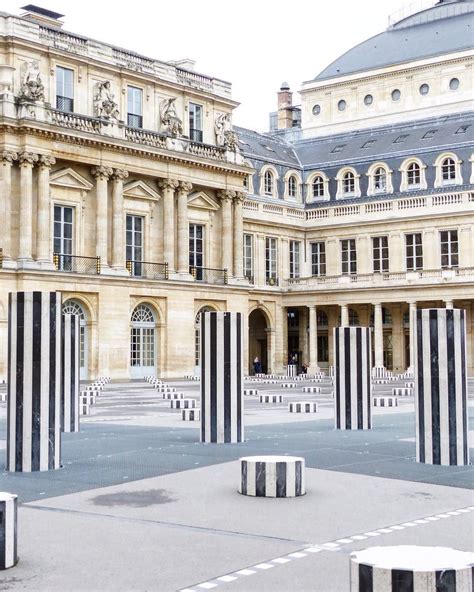 “Les colonnes de Buren #palaisroyal” | Paris, Palais royal, Instagram