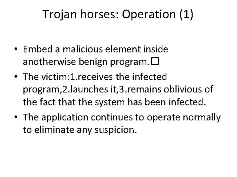 Cis 442 Chapter 4 Trojan Horses Trojan Horses