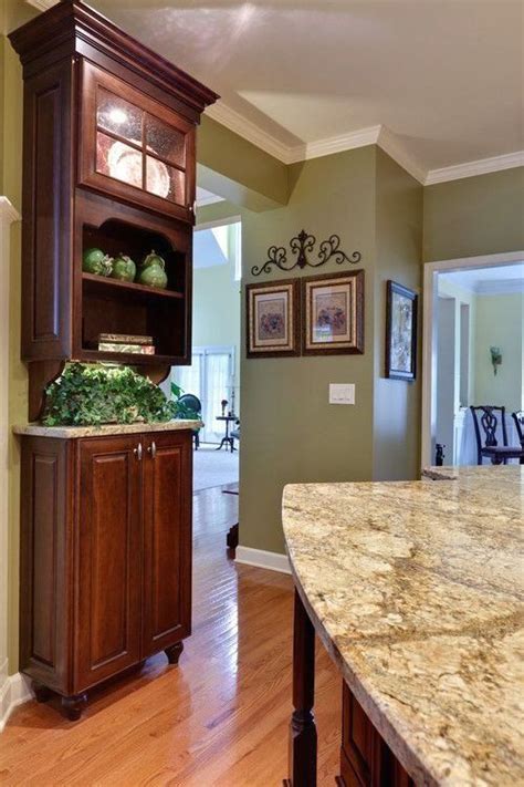 Rainwashed paint color in 2020 | oak kitchen cabinets wall pertaining to 2 walls. Tuscan Paint Color for Kitchen Wall Lovely Wall Color with ...