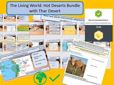 The Living World Hot Deserts Bundle With Their Desert Animals And Other