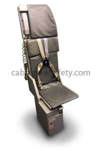 When do cabin crew have to be seated on their jump seats? Airbus A320 rear galley seat with stowage locker - Sicma ...