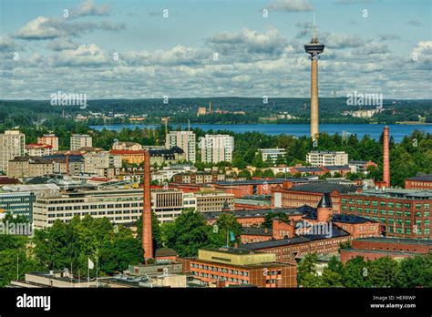 City Skyline Tampere Finland Stock Photo Alamy