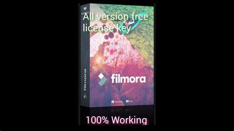 Wondershare Filmora License Key Register Code Youtube