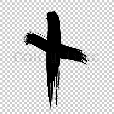 Hand Drawn Cross Grunge Cross Cross Stock Vector Colourbox