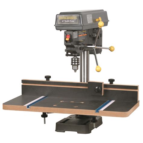 Drill Press Table With Fence