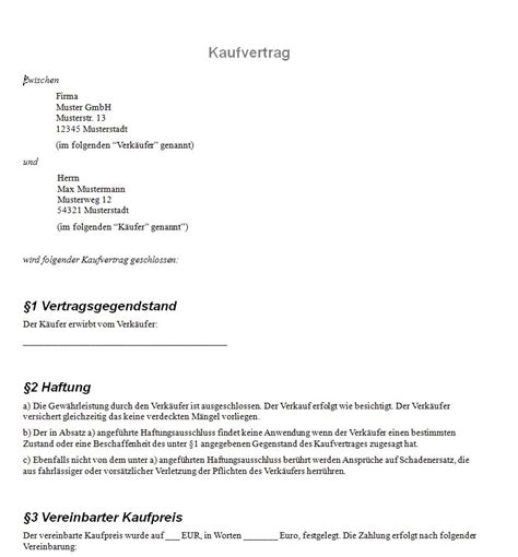 Check spelling or type a new query. kaufmuster - Kaufvertrag Muster
