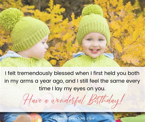 Adorable Birthday Wishes For 1 Year Old Twins The Write