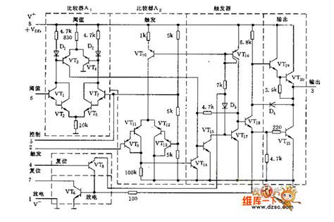 555 Internal Circuit 555circuit Circuit Diagram