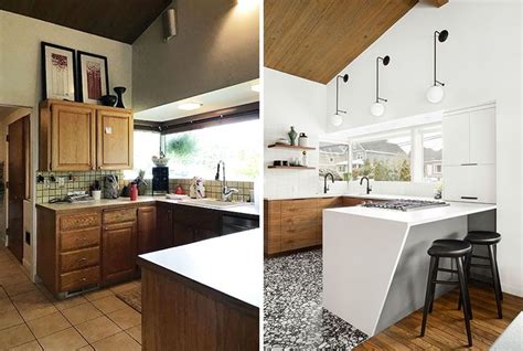 Before And After Kitchen Remodel Goes From Dark And Dated To Bright