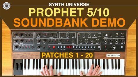 Sequential Prophet 510 Rev 4 Sound Bank Demo Patches 1 20