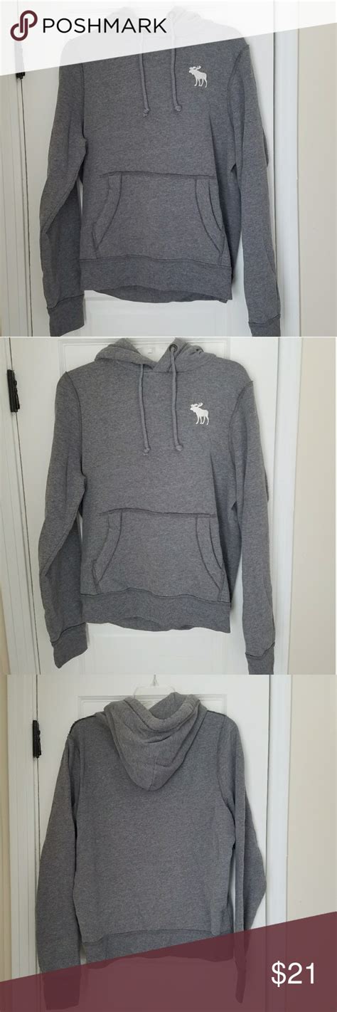 men s abercrombie and fitch gray hoodie large grey hoodie hoodies clothes design