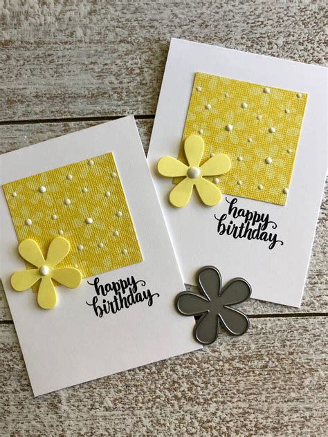 Birthday Card Craft Simple Birthday Cards Homemade Birthday Cards Card Making Birthday
