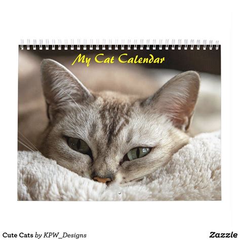 Cute Cats Calendar Cat Calendar Grid Style Great Cat Cat Carrier