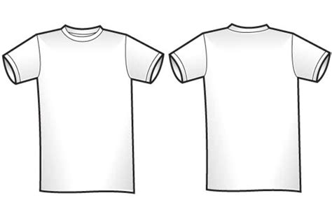 Blank T Shirt Template For Colouring Clipart Best