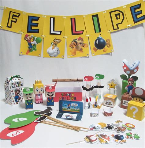 Festa Super Mario Bros Creative Kits Elo7