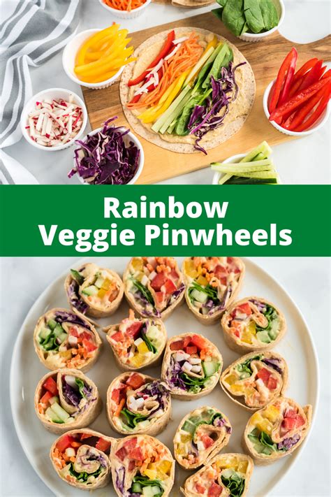 Rainbow Veggie Pinwheels Veggie Pinwheels Vegan Recipes Easy Clean
