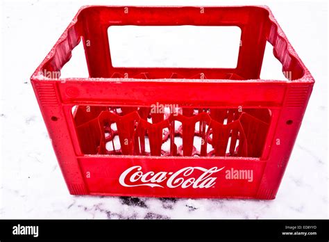 Box For Transport Of Coca Cola Bottles Stock Photo Alamy