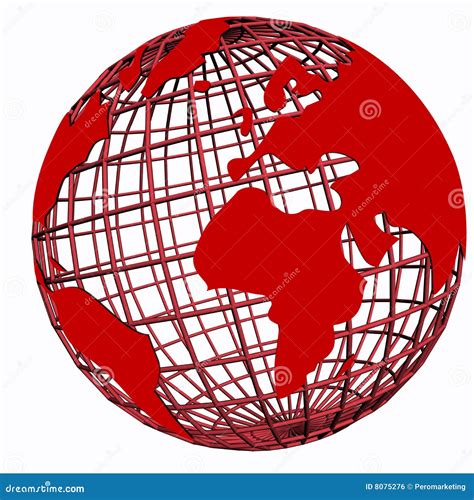 Red Globe Royalty Free Stock Image Image 8075276