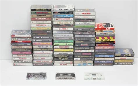 vintage 80s 90s hip hop cassette tape lot 85 tapes cassettes east west