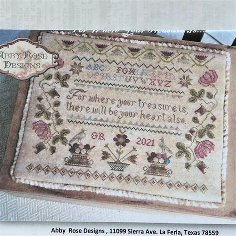 Cross Stitch Chart Sisters Sampler Abby Rose Designs Art And Collectibles