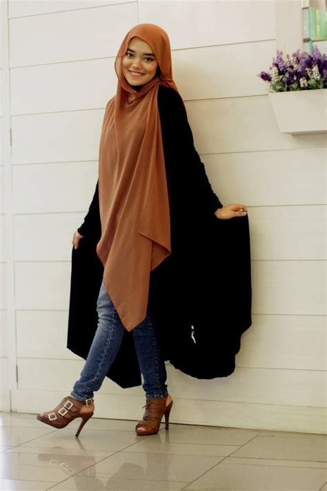 voici comment porter l abaya avec un pantalon jean slim 25 modèles inspirants astuces hijab