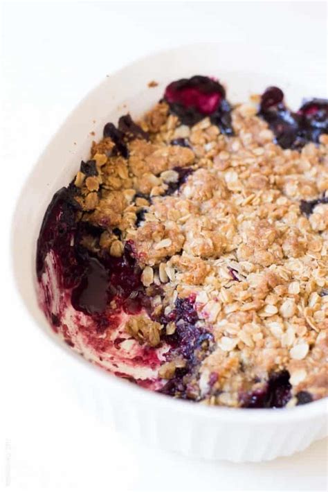 Triple Berry Crumble Made With Frozen Fruit Tastes Lovely