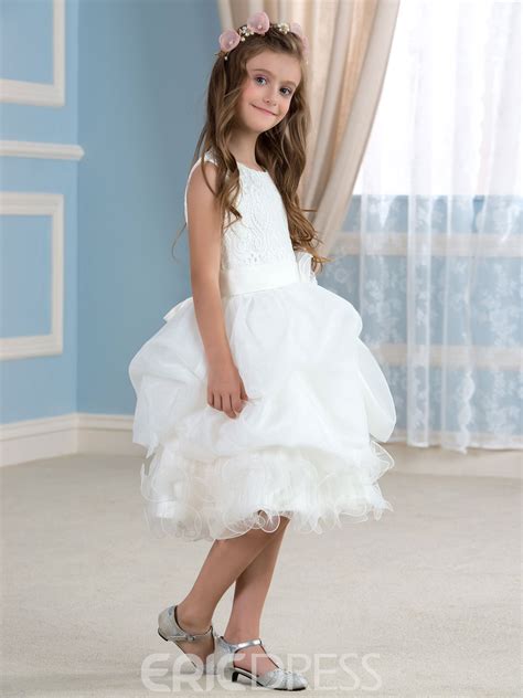 Ericdress Cute Lace Flower Girl Dress 11543327