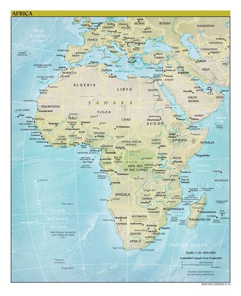 Capital cities of africa nations online project. Large detailed political map of Africa with relief, major cities and capitals - 2012 | Africa ...