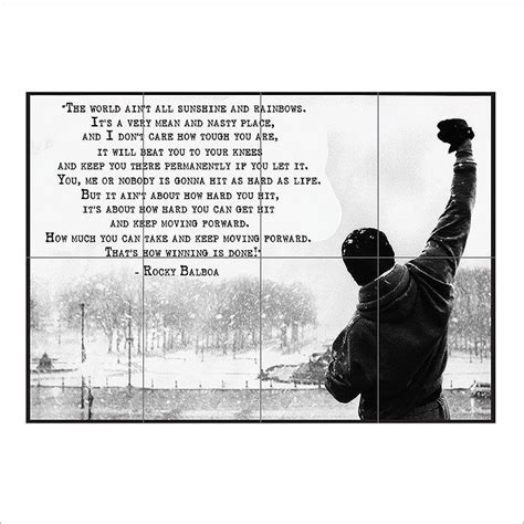 Ain't gonna be no rematch.ain't gonna be no rematch. Rocky Quote Collection (2020) | Rocky quotes, Rocky balboa poster, Motivational art prints