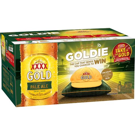 Xxxx Gold Australian Pale Ale Bottles 375ml X 24 Case Woolworths