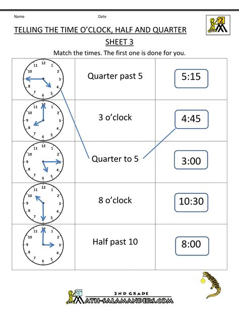 time worksheet oclock quarter and half past workbook pages galore pinterest