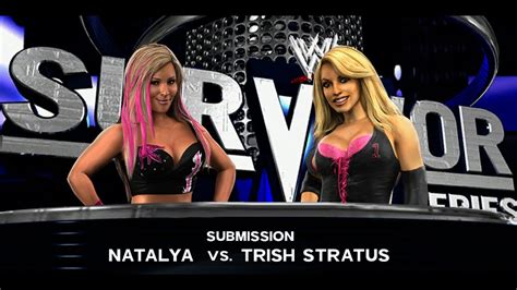 WWE Smackdown Vs RAW Xbox Natalya Vs Trish Stratus Normal Submission Match YouTube