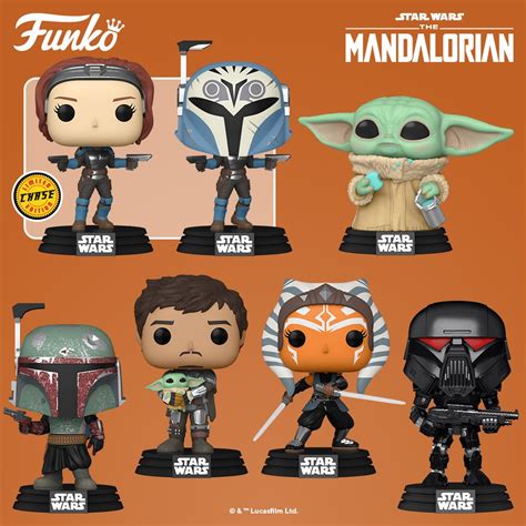 Funko Pop Star Wars The Mandalorian Fall 2021 Bundle With Chase