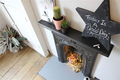 Update your wooden fireplace surround by painting it! Painting the Hearth | Victorian Fireplace Reveal ...