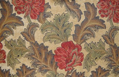 Traditional Floral Woven Upholstery Fabric Livingstone Textiles