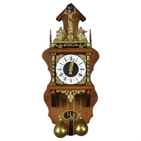 Vintage Dutch Zaandam Zaanse Atlas Pendulum Wall Clock For Sale At