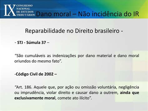 Stj Tabela Danos Morais