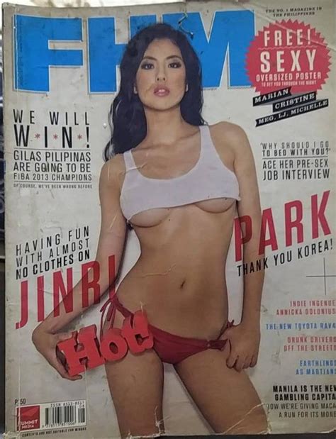 Fhm Philippines August 2013 Cover Featuring Jinri Park Hobbies And Toys Books And Magazines