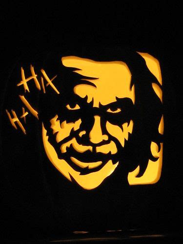 The Joker Heath Ledger Halloween Pumpkin Carving Stencils Pumpkin