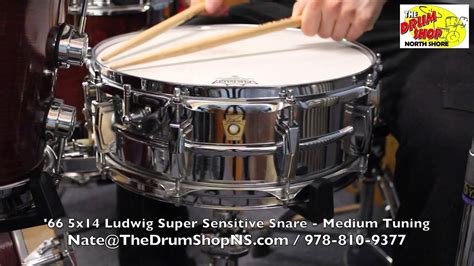 66 Ludwig Super Sensitive Snare 5x14 The Drum Shop North Shore Youtube