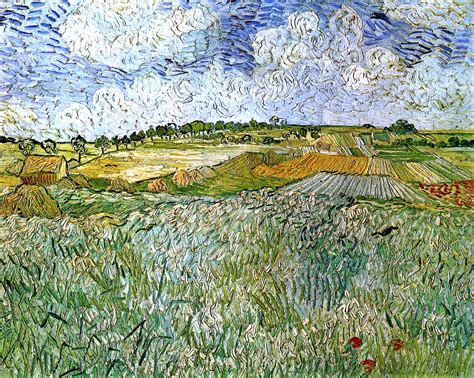 The Plain At Auvers 1890 Vincent Van Gogh