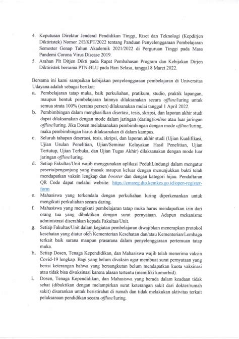 Hima Akuntansi Feb Unud Surat Edaran Rektor Universitas Udayana No