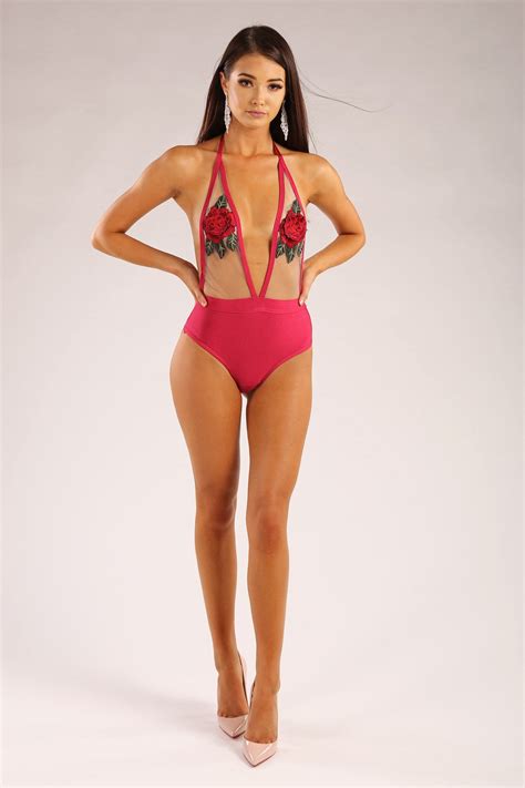 Ibiza Swimsuitbodysuit Hot Pink Noodz Boutique