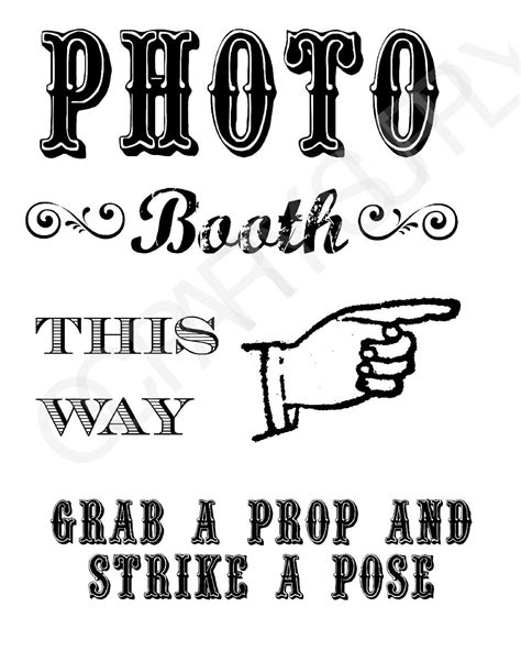 Grab A Prop And Strike A Pose Free Printable Photo Booth Sign Photo